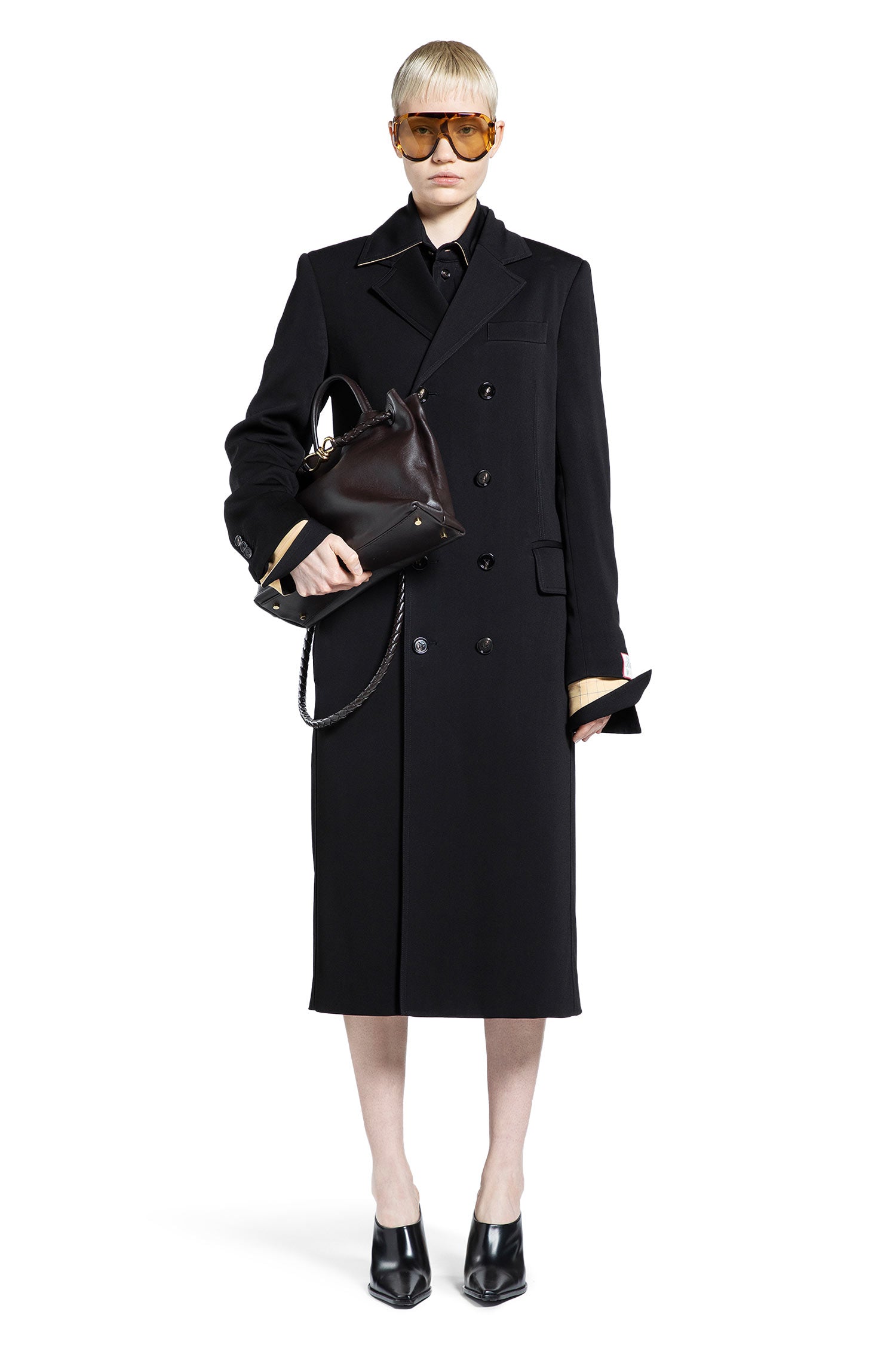 BOTTEGA VENETA WOMAN BLACK COATS