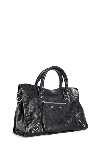 BALENCIAGA WOMAN BLACK TOP HANDLE BAGS