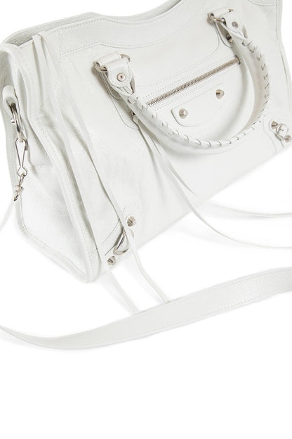 BALENCIAGA WOMAN OFF-WHITE TOP HANDLE BAGS