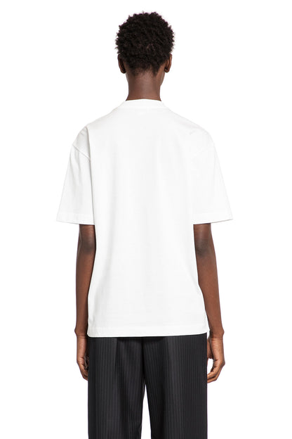 ALEXANDER MCQUEEN WOMAN WHITE T-SHIRTS & TANK TOPS