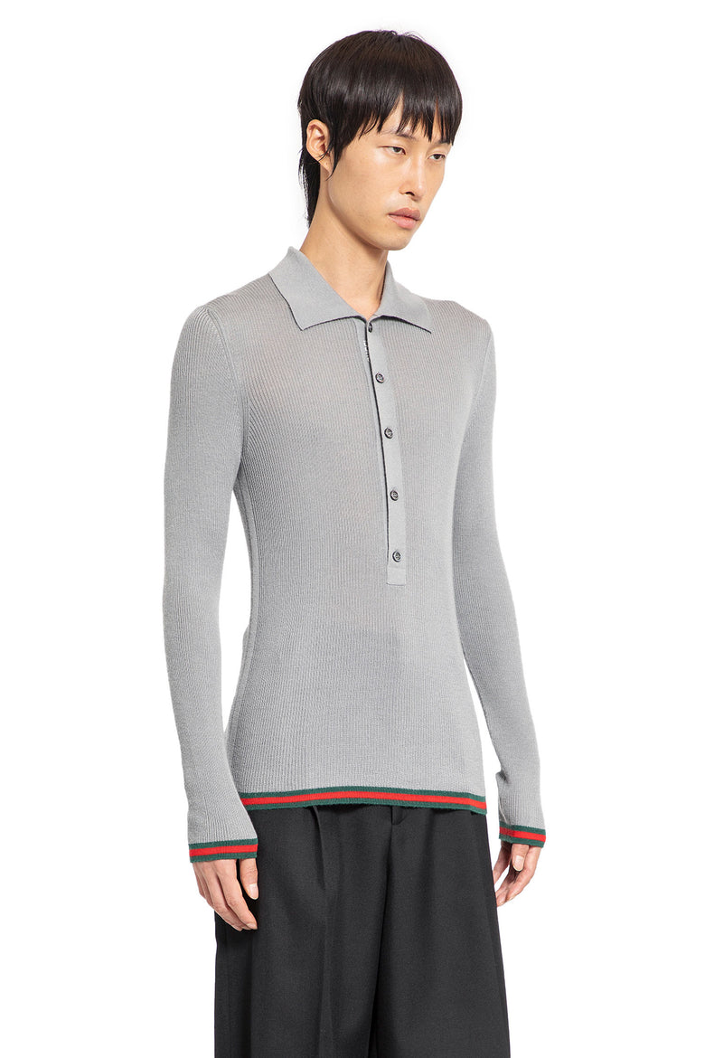 GUCCI MAN GREY KNITWEAR