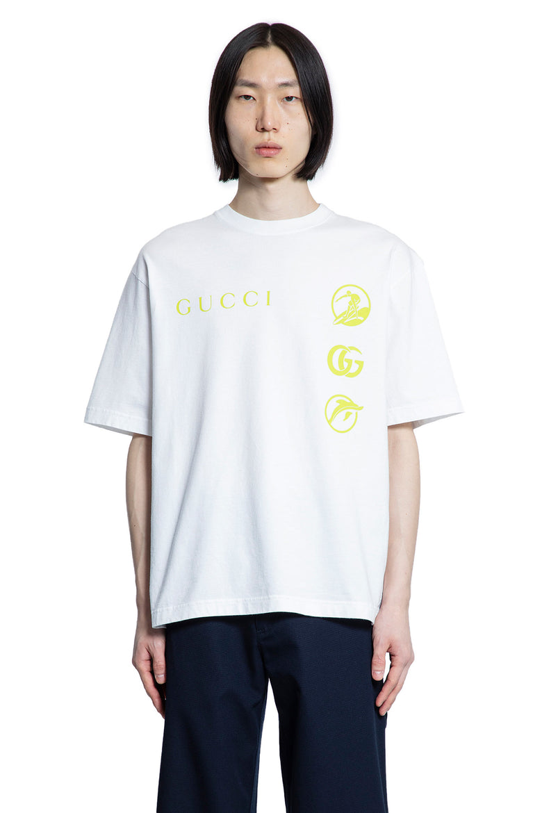 GUCCI MAN WHITE T-SHIRTS & TANK TOPS