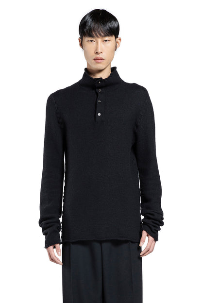 BOTTEGA VENETA MAN BLACK KNITWEAR