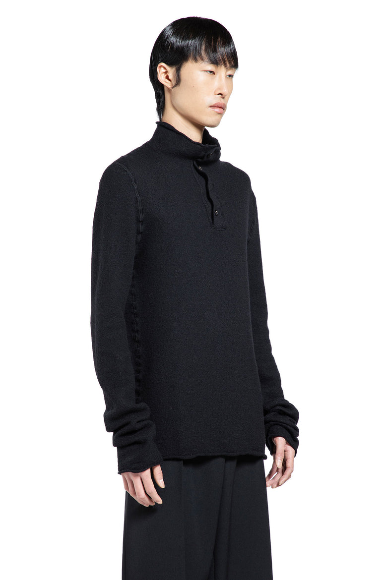 BOTTEGA VENETA MAN BLACK KNITWEAR