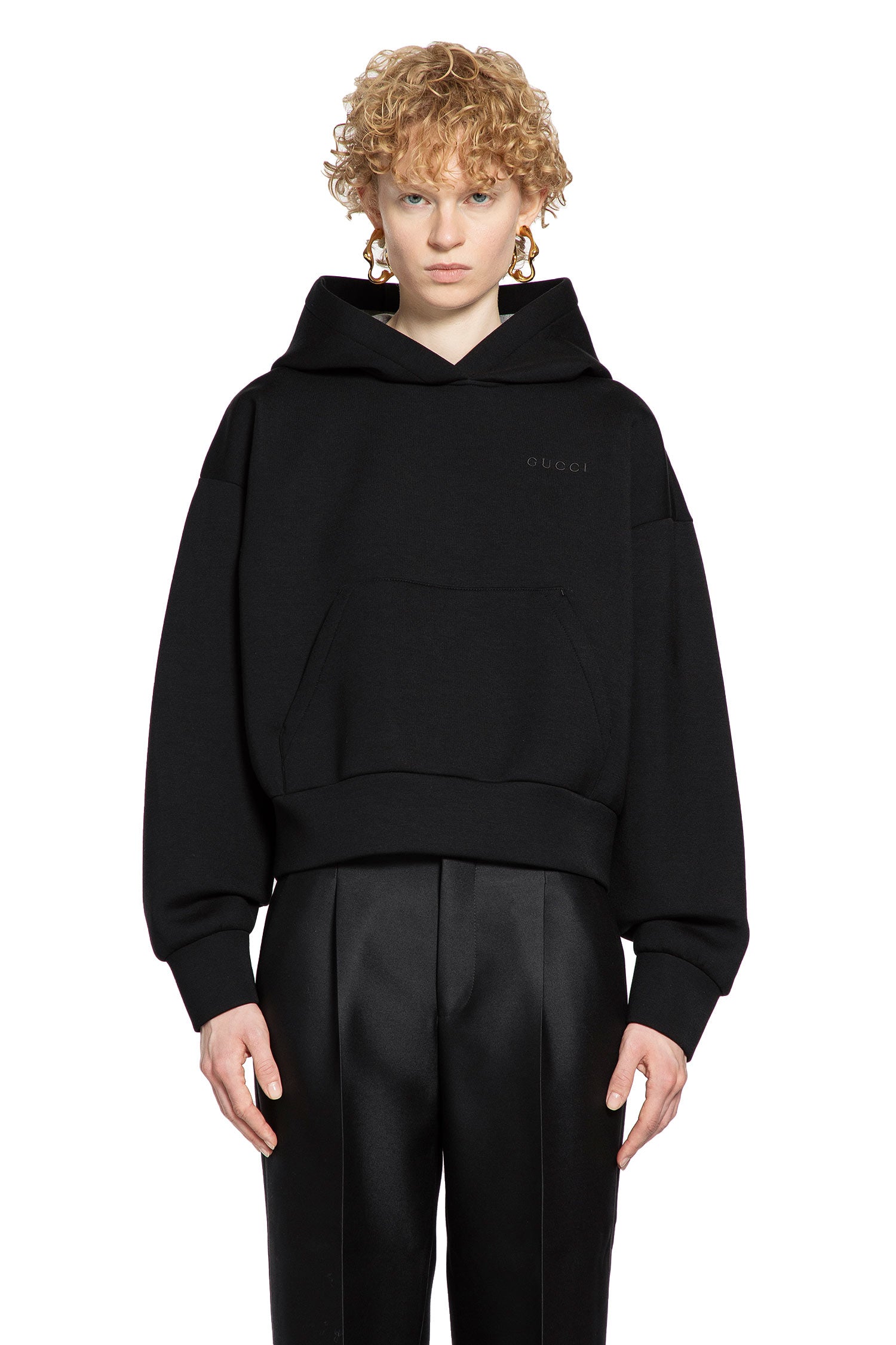 GUCCI WOMAN BLACK SWEATSHIRTS