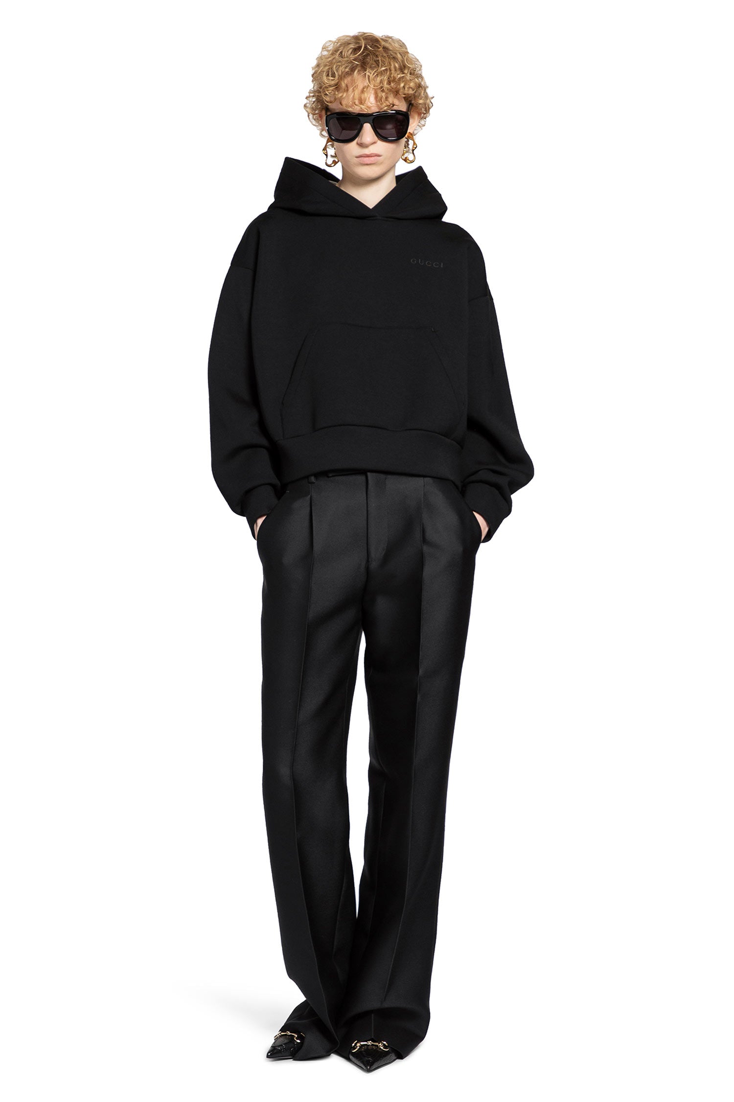 GUCCI WOMAN BLACK SWEATSHIRTS