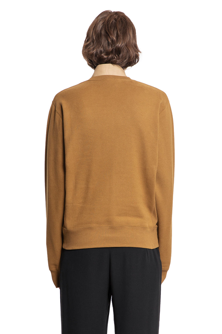 SAINT LAURENT MAN BROWN SWEATSHIRTS