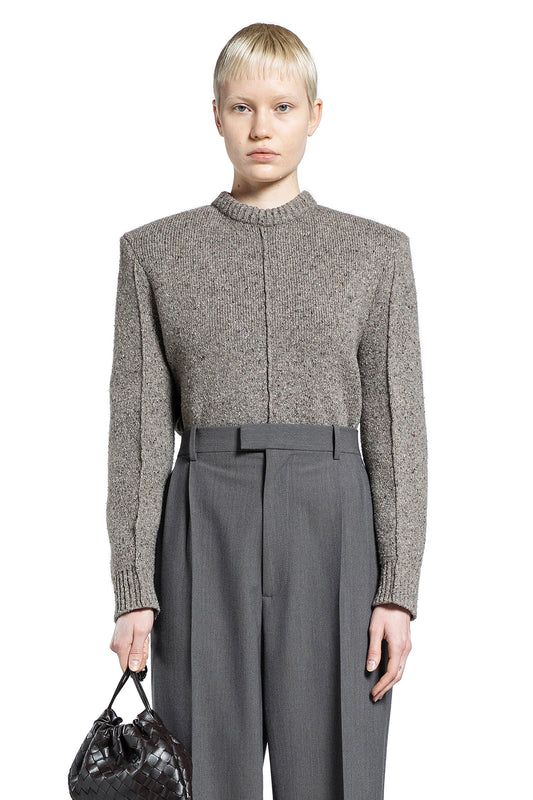 BOTTEGA VENETA WOMAN GREY KNITWEAR