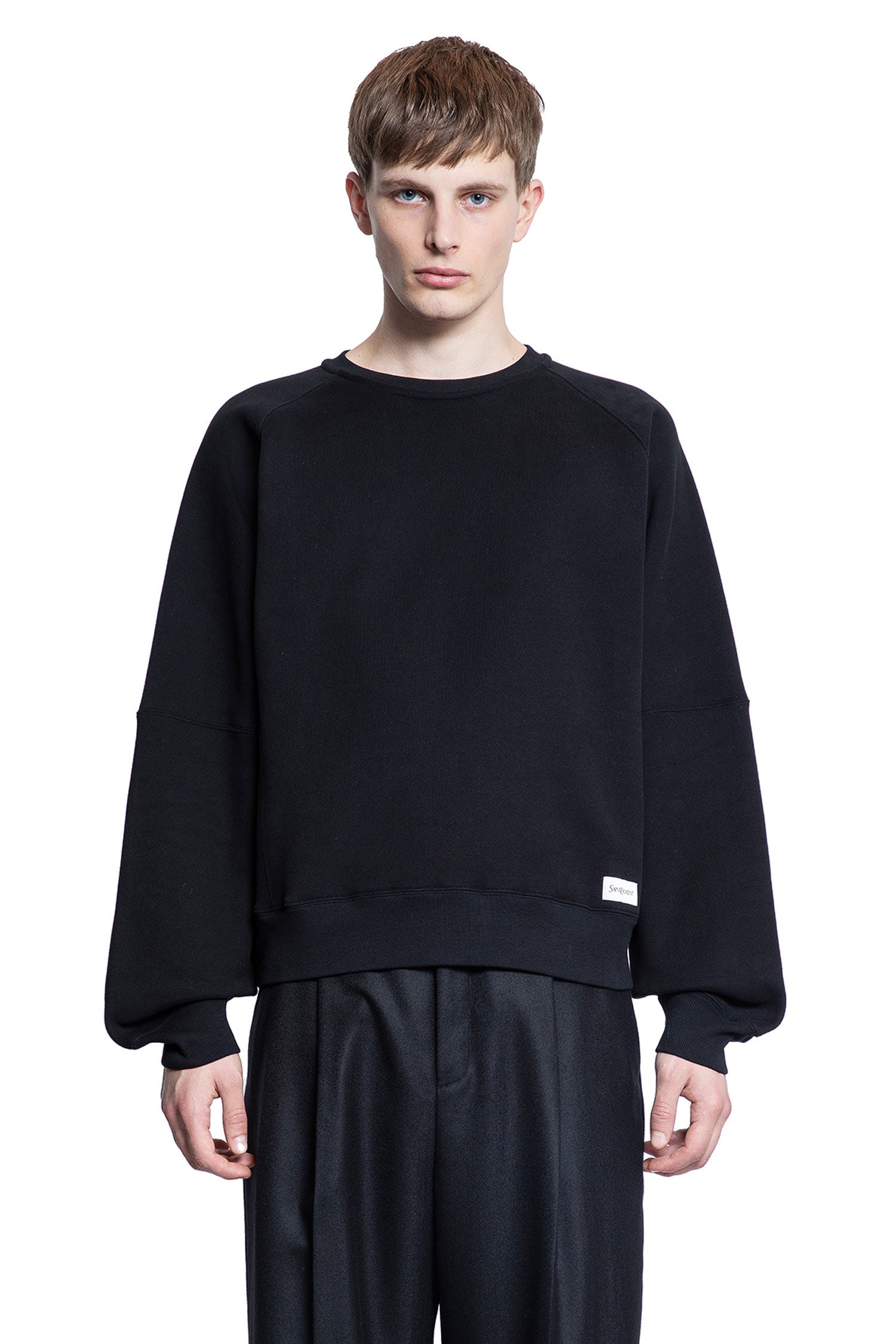 SAINT LAURENT MAN BLACK SWEATSHIRTS