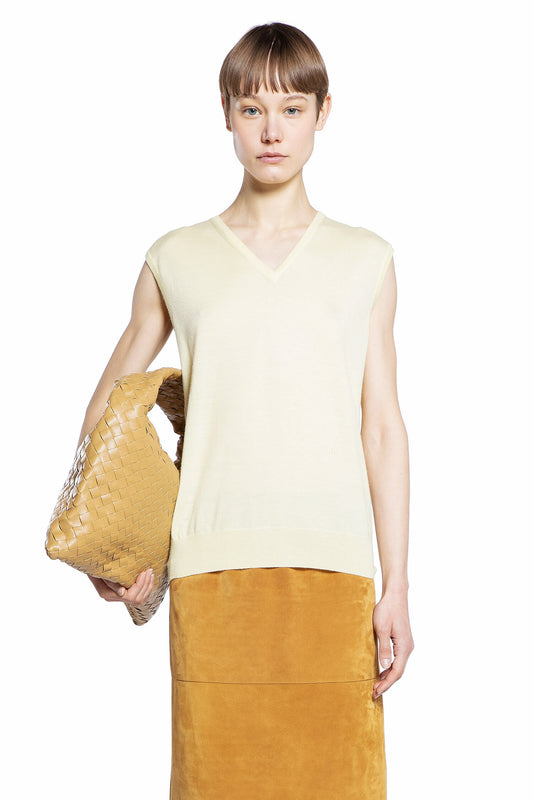 BOTTEGA VENETA WOMAN YELLOW VESTS