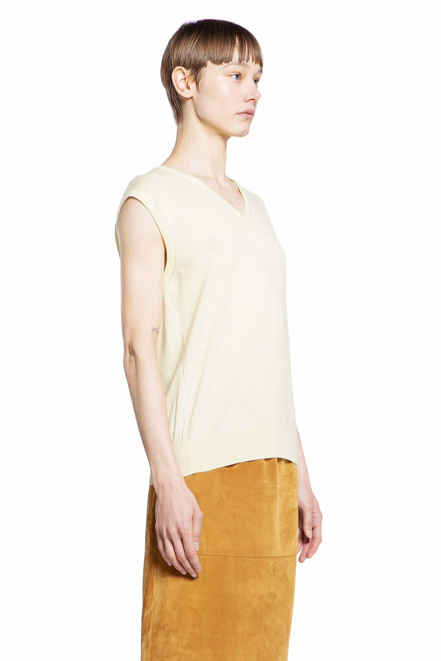 BOTTEGA VENETA WOMAN YELLOW KNITWEAR