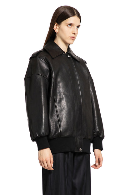 ALEXANDER MCQUEEN WOMAN BLACK JACKETS