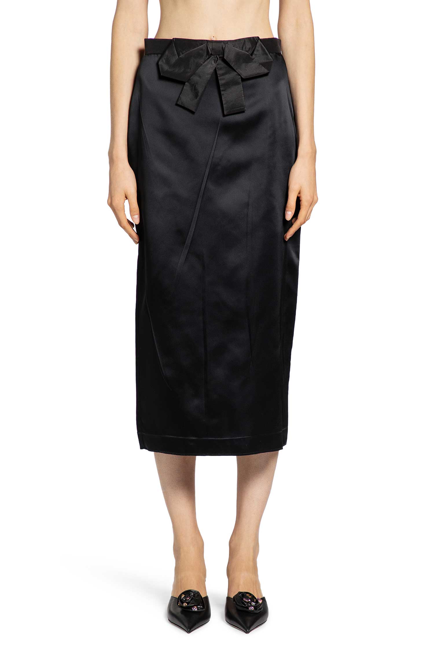 VALENTINO WOMAN BLACK SKIRTS