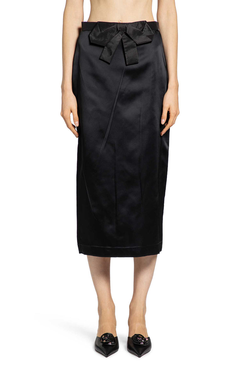 VALENTINO WOMAN BLACK SKIRTS