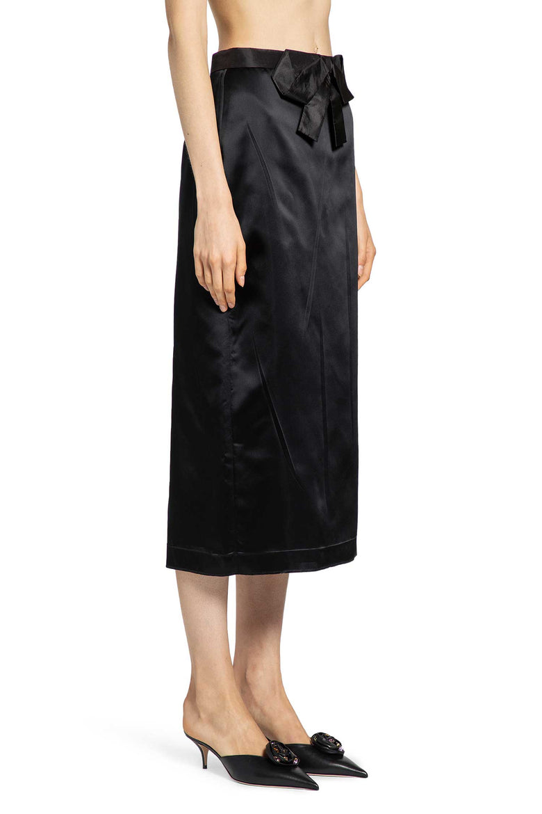 VALENTINO WOMAN BLACK SKIRTS