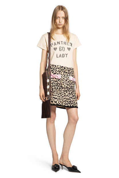 VALENTINO WOMAN OFF-WHITE T-SHIRTS & TANK TOPS