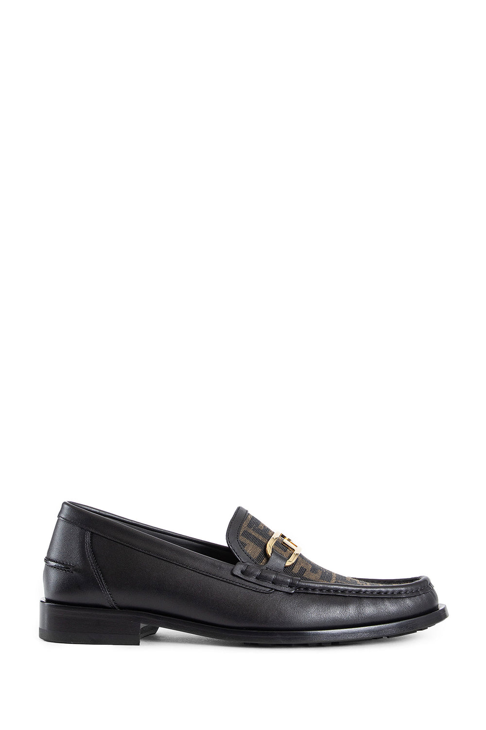 FENDI MAN BLACK LOAFERS & FLATS