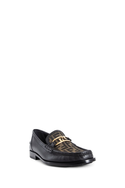 FENDI MAN BLACK LOAFERS & FLATS