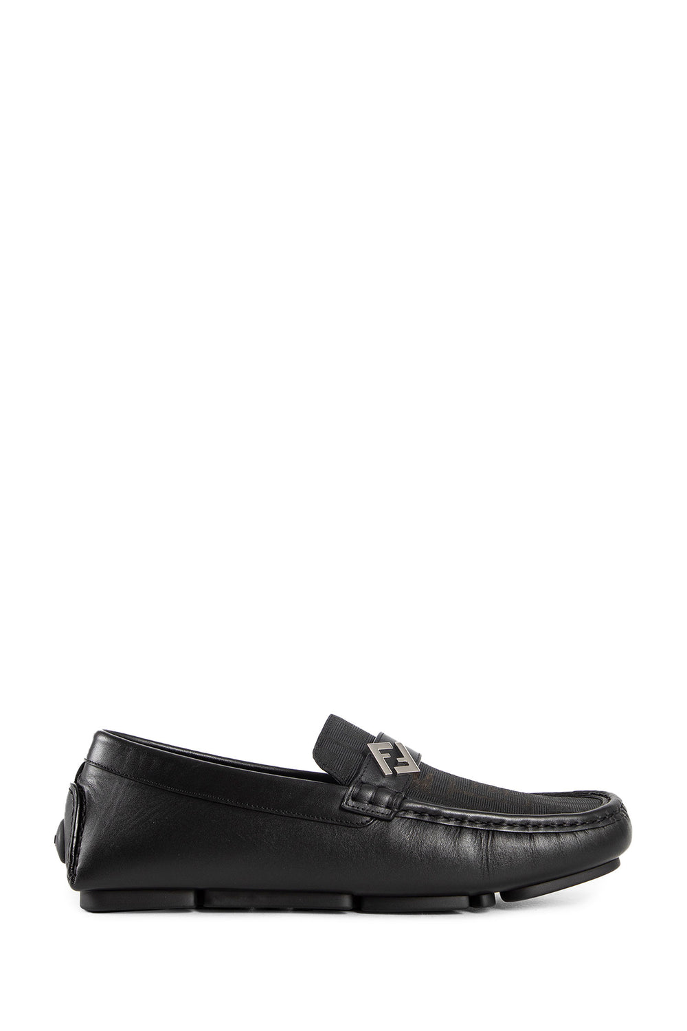 FENDI MAN BLACK LOAFERS & FLATS