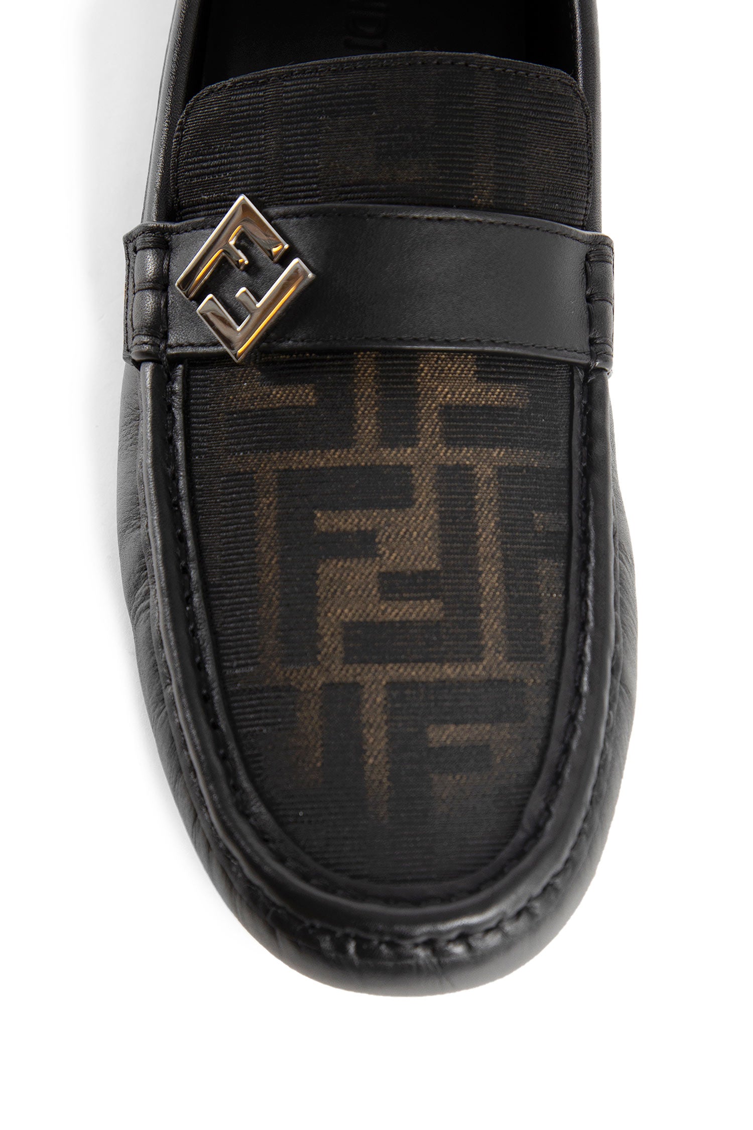 FENDI MAN BLACK LOAFERS & FLATS