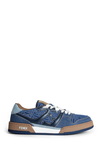Fendi Match Denim-Effect FF Sneakers