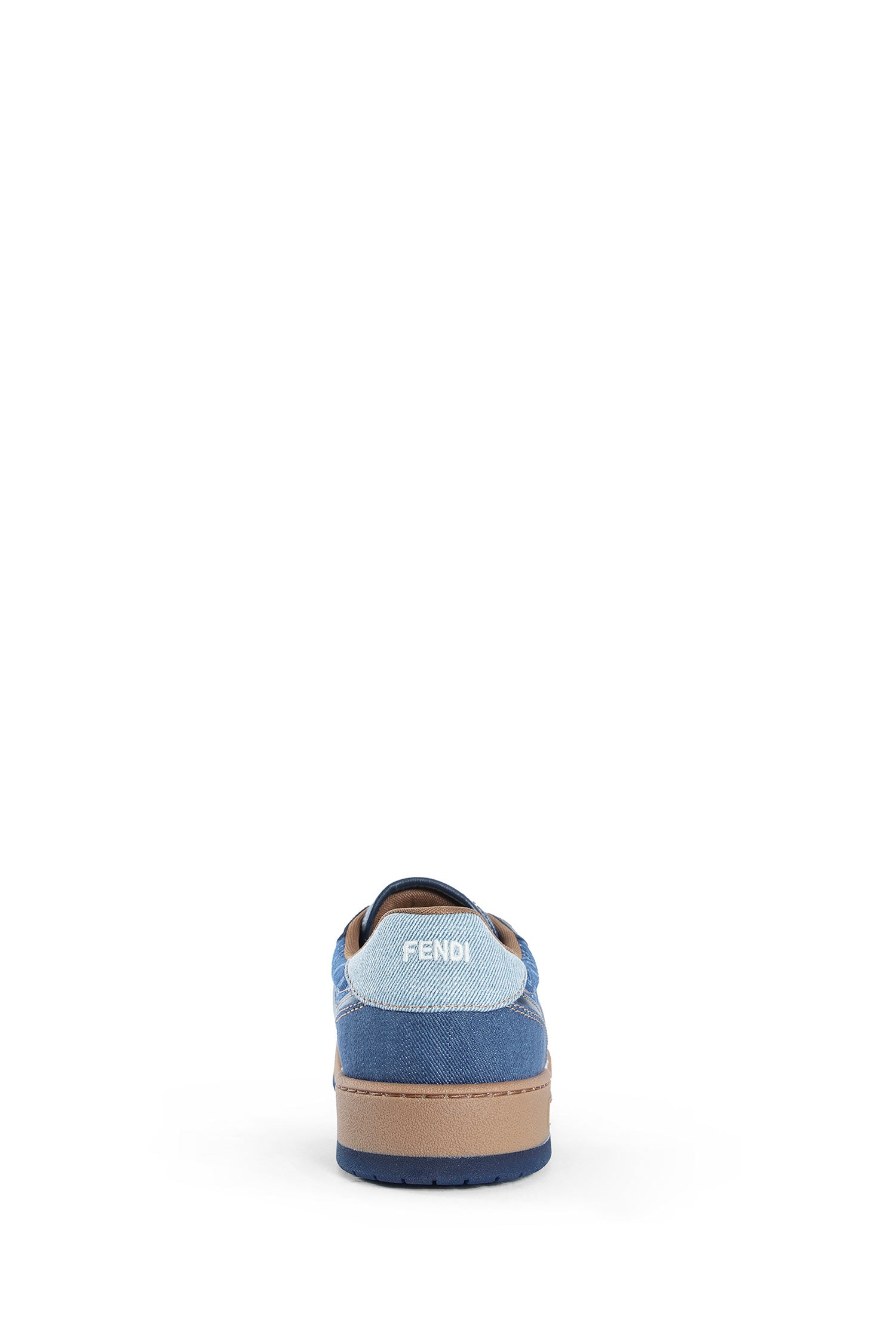 Fendi Match Denim-Effect FF Sneakers
