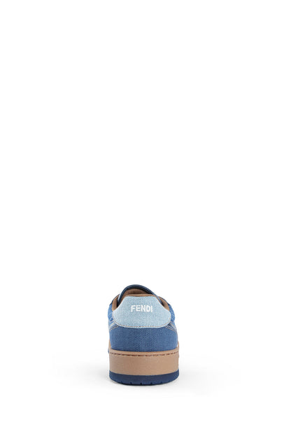 Fendi Match Denim-Effect FF Sneakers