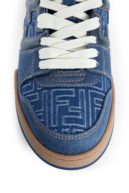 Fendi Match Denim-Effect FF Sneakers