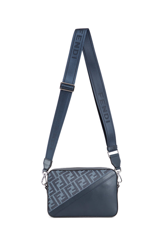 FENDI MAN BLUE CROSSBODY BAGS