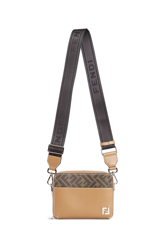 FENDI MAN BEIGE CROSSBODY BAGS