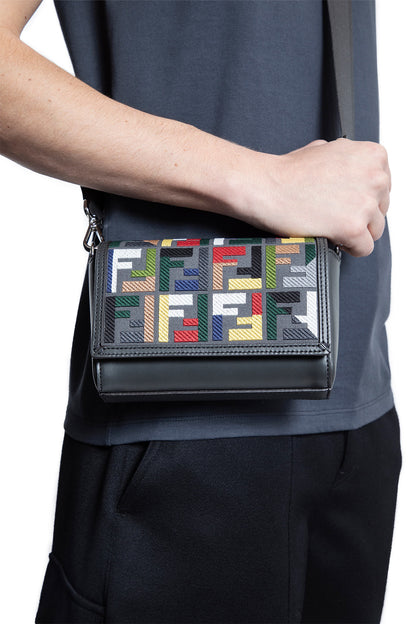 FENDI MAN GREY CROSSBODY BAGS