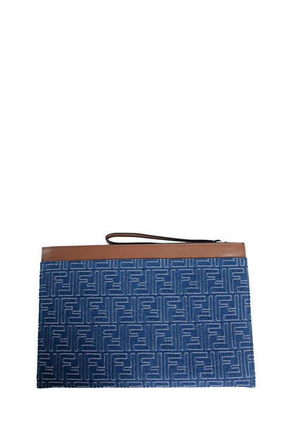 FENDI MAN BLUE CLUTCHES & POUCHES