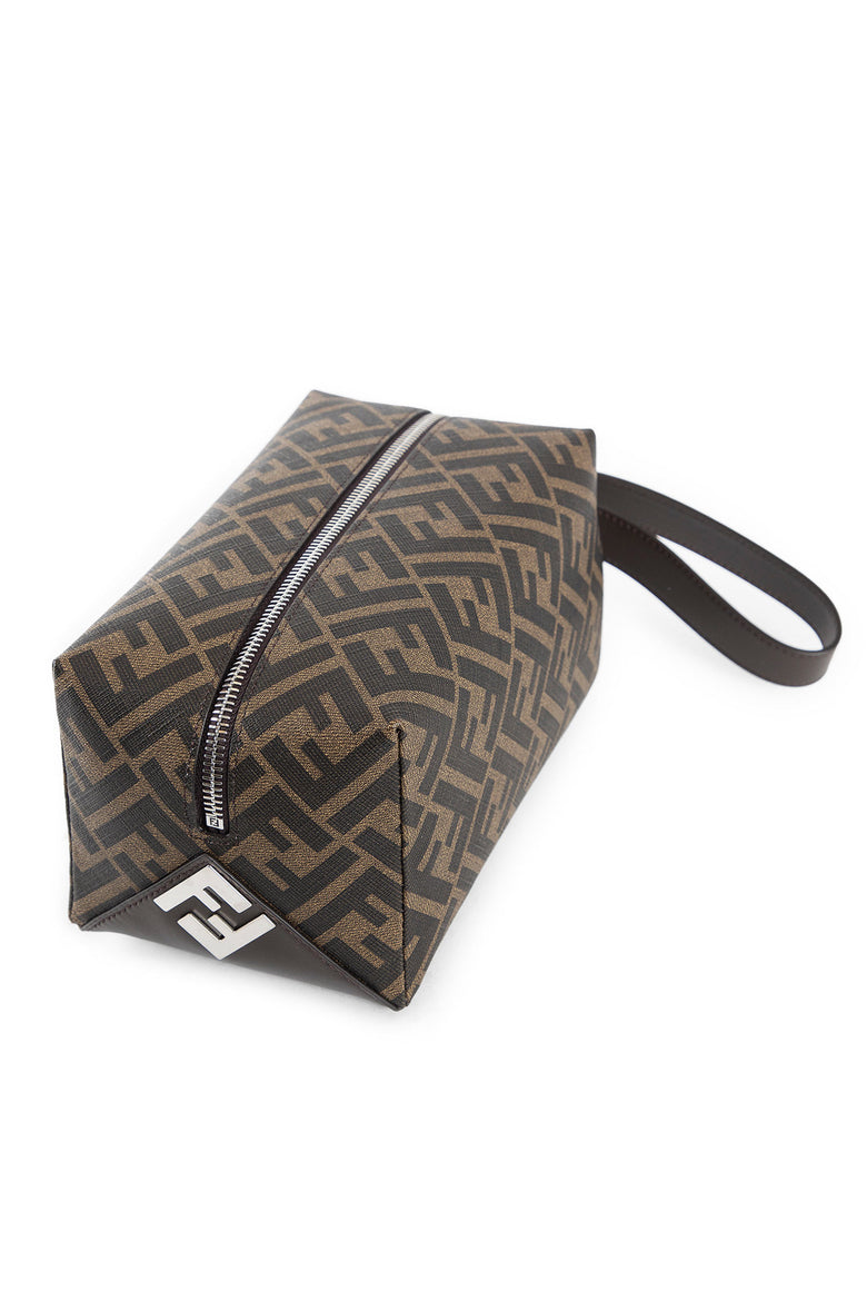 FENDI MAN BROWN CLUTCHES & POUCHES