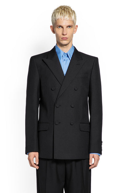 Double-Breasted Wool Gabardine Blazer