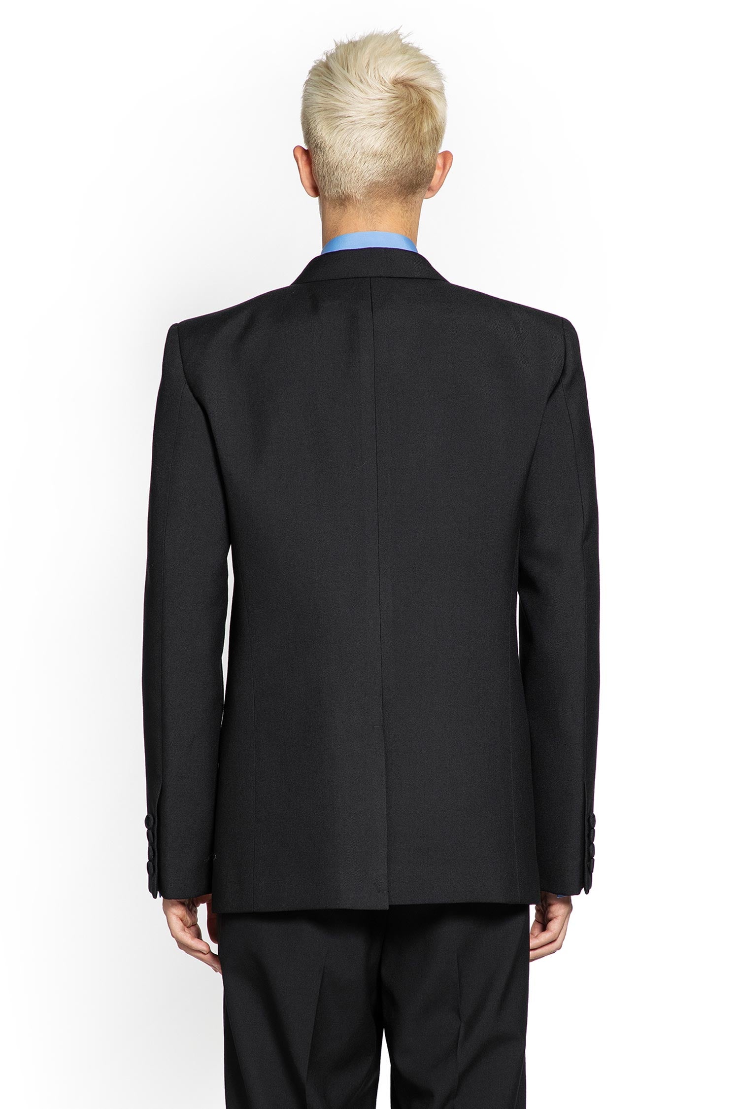 Double-Breasted Wool Gabardine Blazer