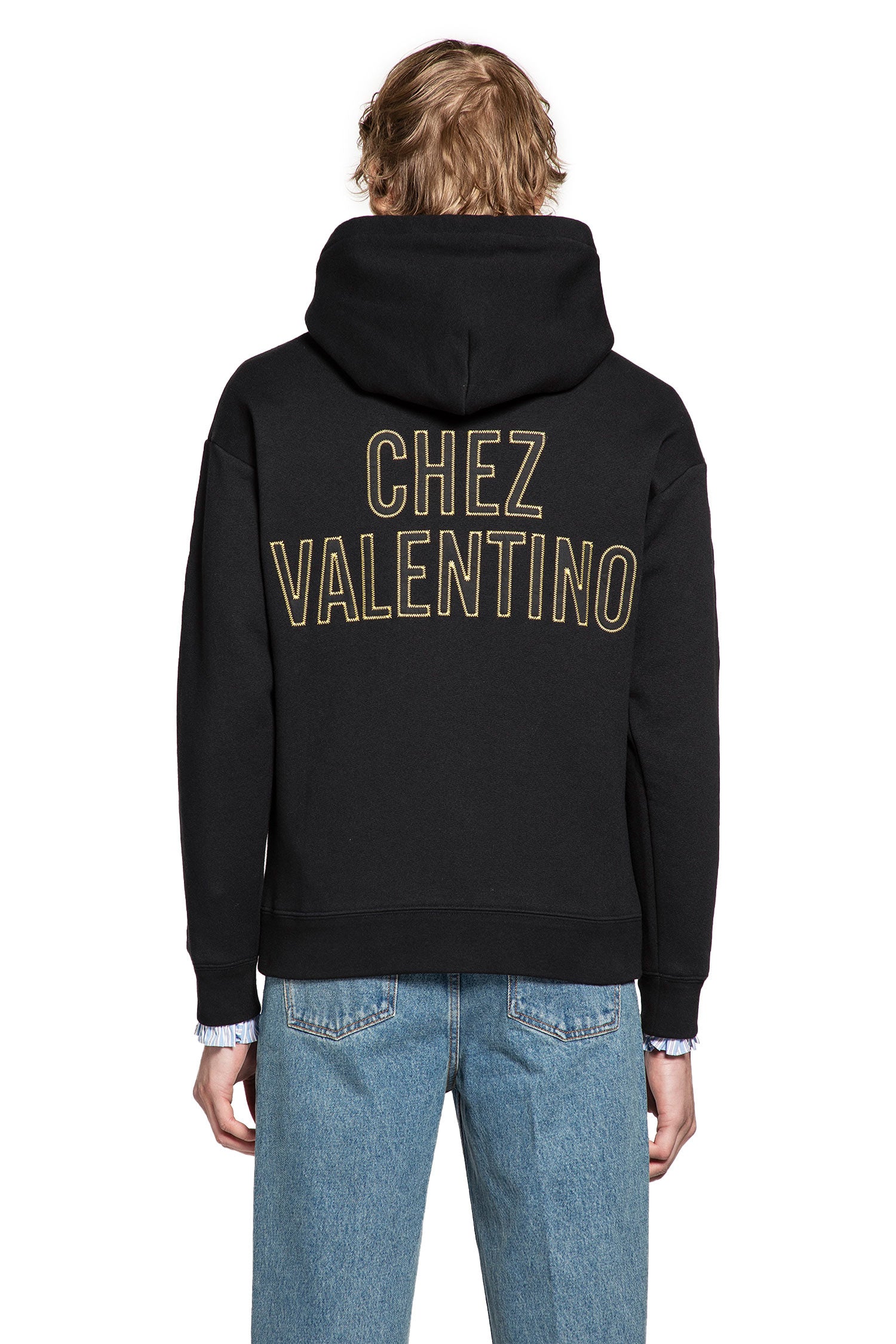 VALENTINO MAN BLACK SWEATSHIRTS