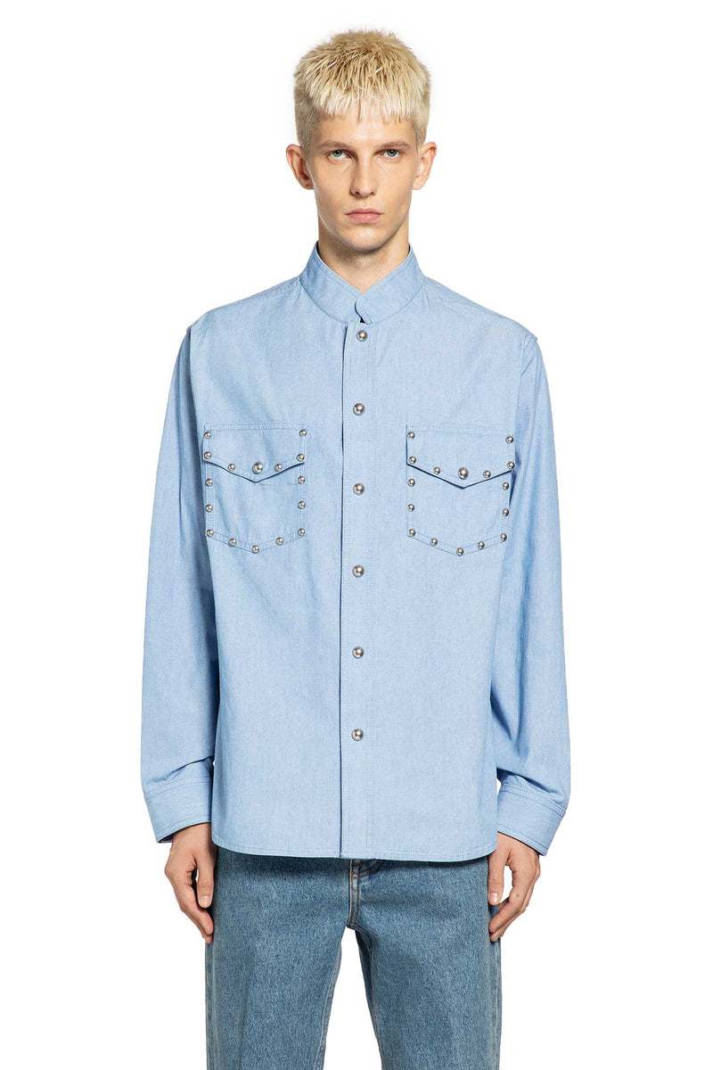 Denim Long Sleeve Shirt with Boule