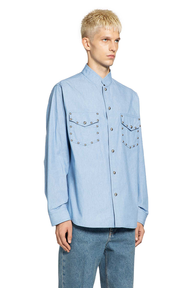 Denim Long Sleeve Shirt with Boule