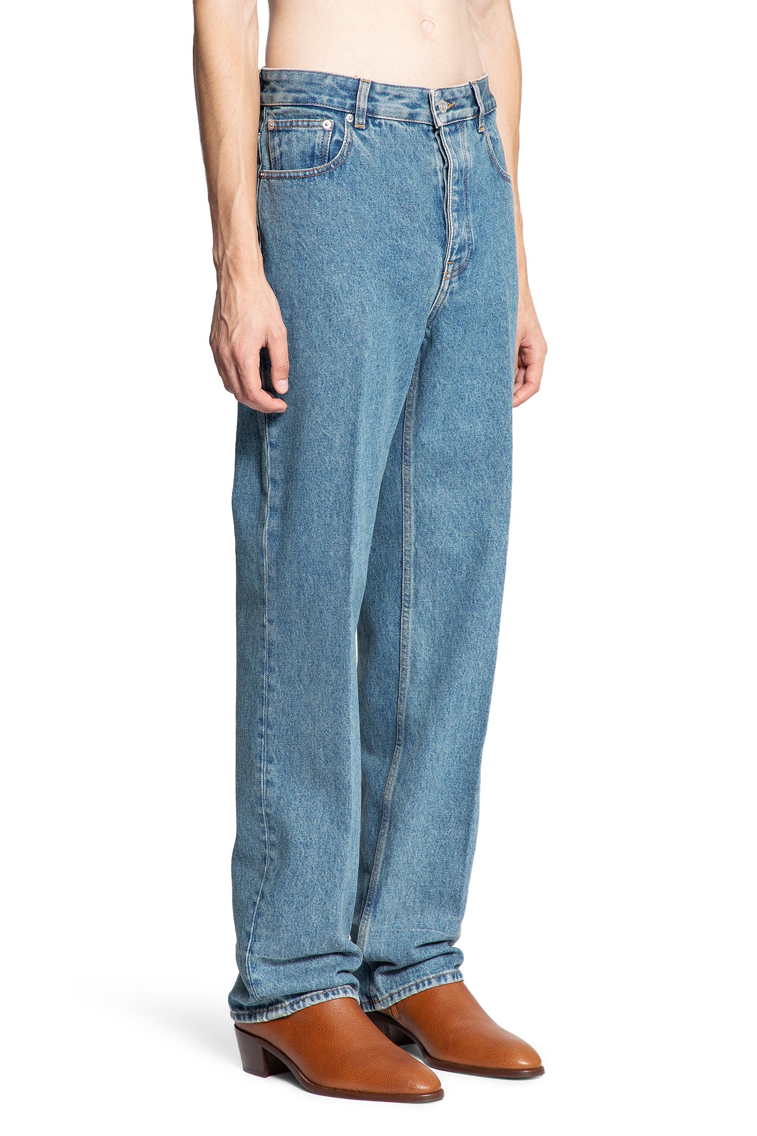 Washed 5 Pocket Jeans