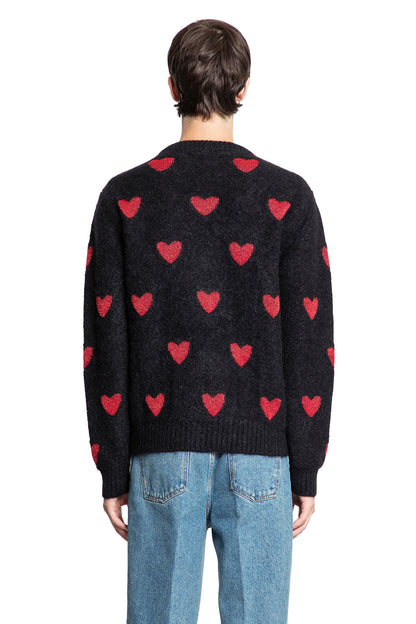 Heart Jacquard Mohair And Lurex Jumper