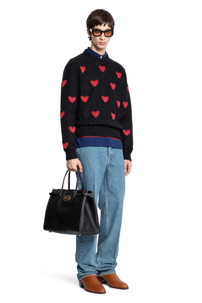 Heart Jacquard Mohair And Lurex Jumper