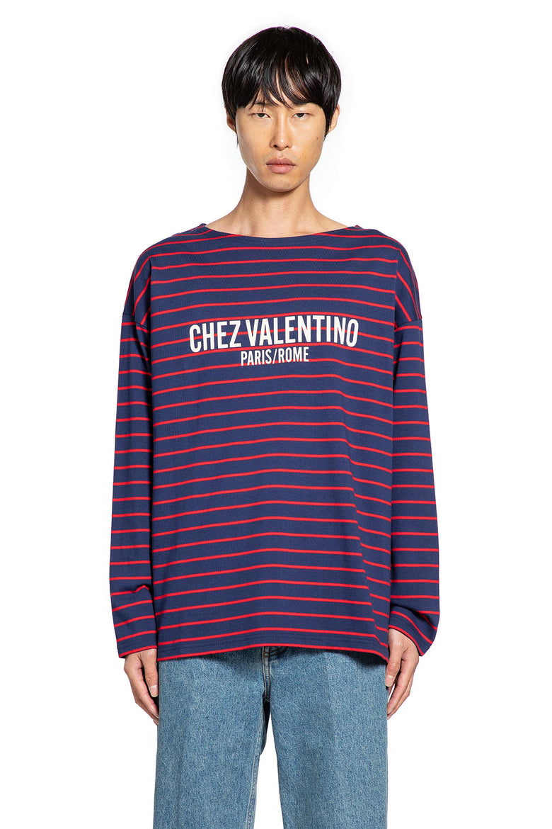 Chez Valentino Striped Long Sleeve T-Shirt