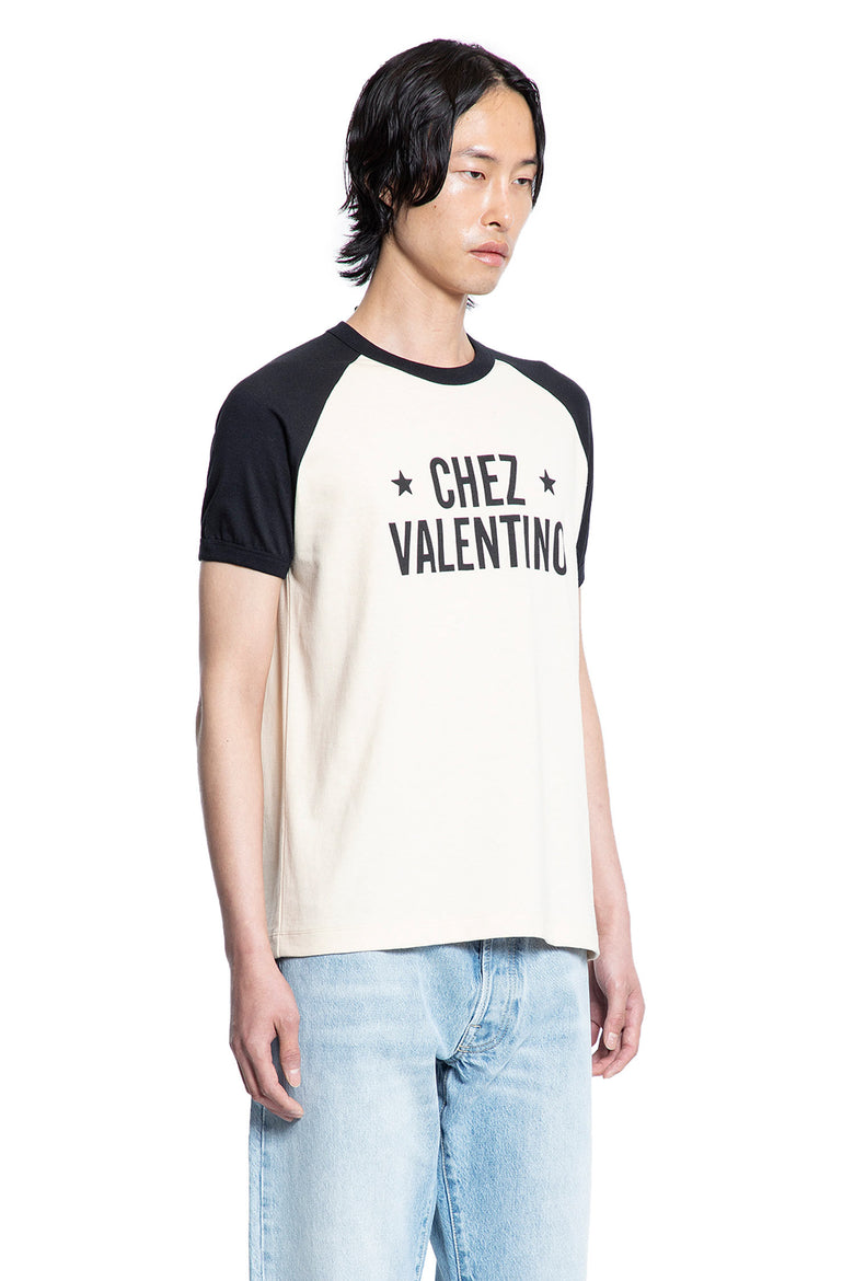 VALENTINO MAN BLACK&WHITE T-SHIRTS & TANK TOPS