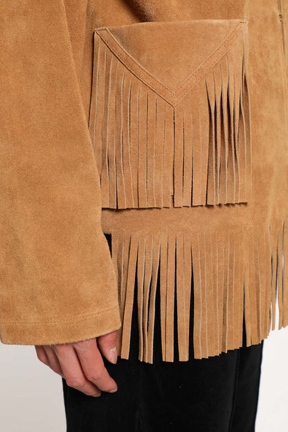 Fringed Suede Jacket