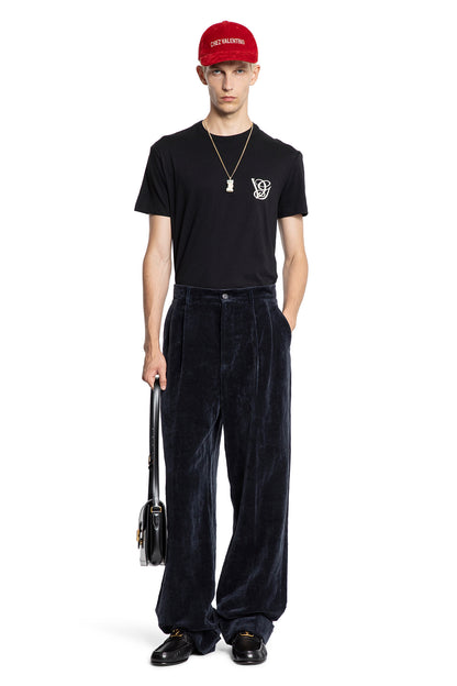 Washed Cotton Linen Velvet Trousers
