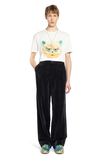 Washed Cotton Linen Velvet Trousers