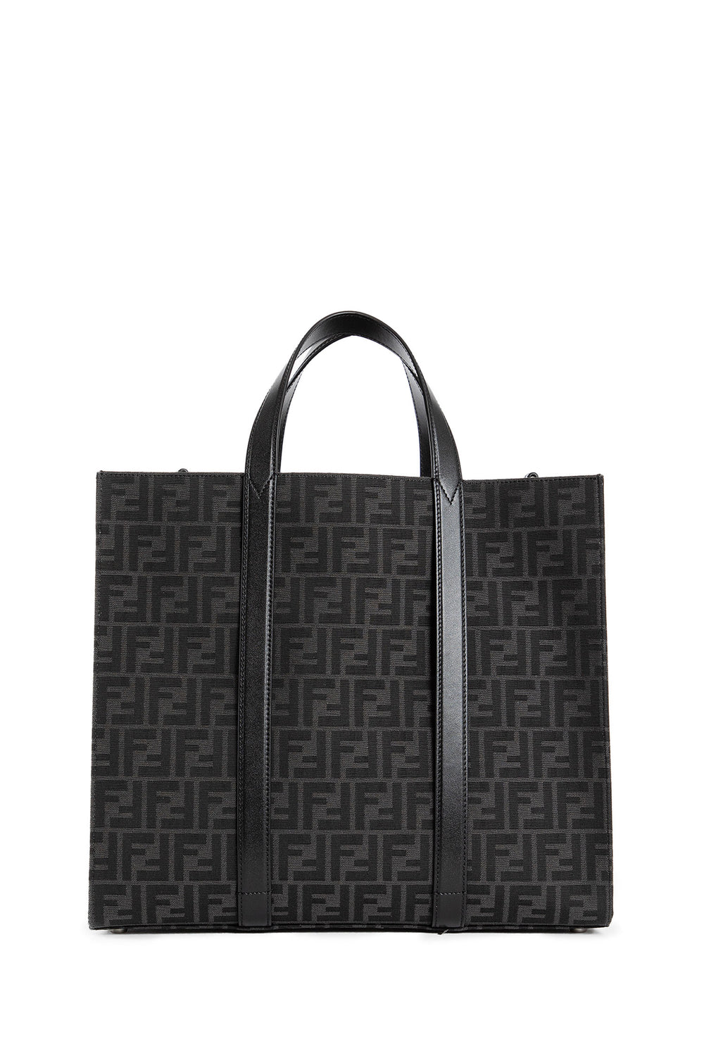 FENDI MAN BLACK TOTE BAGS