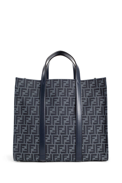 FENDI MAN BLUE TOTE BAGS