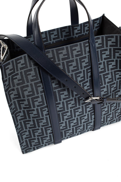 FENDI MAN BLUE TOTE BAGS