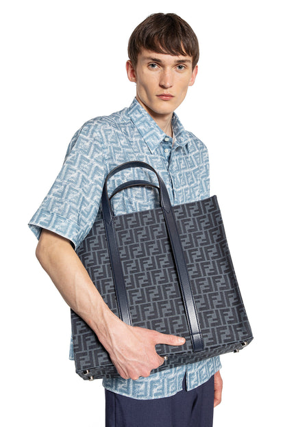 FENDI MAN BLUE TOTE BAGS